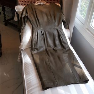 ASOS Leather Midi Dress